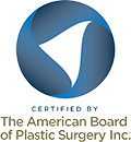 Logo Recognizing Dr. Eric H. Williams's affiliation with The American Board of Plastic Surgery
